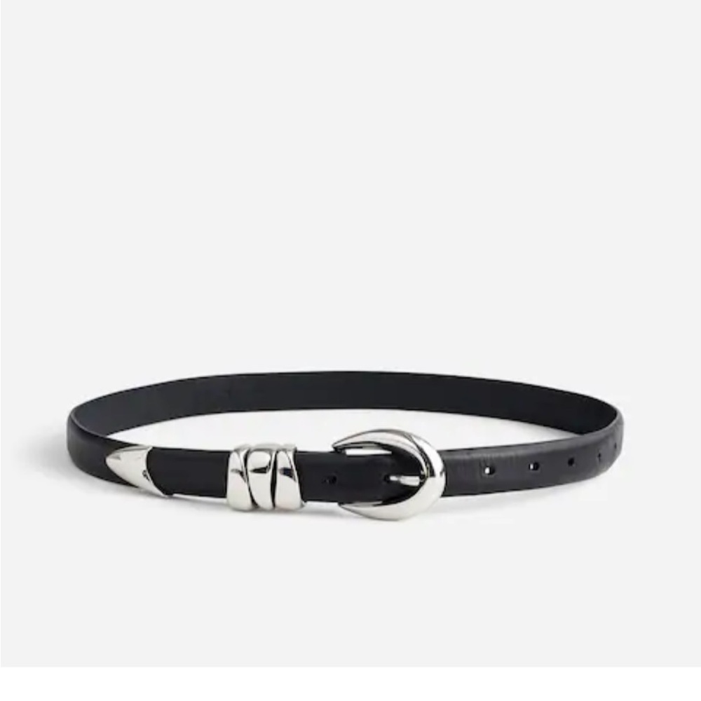 Madewell Keeper Belt Medium Black/Silver